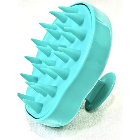 Schampo massageborste för alla hårtyper, skalpmassage för cirkulation (grön)