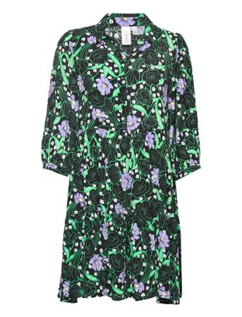 Yaserika 3/4 Dress S. Dresses Shirt Dresses Multi/mønstret YAS*Betinget Tilbud