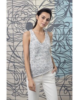 Ohje Toppi Valkoinen/beige-Lang Yarns