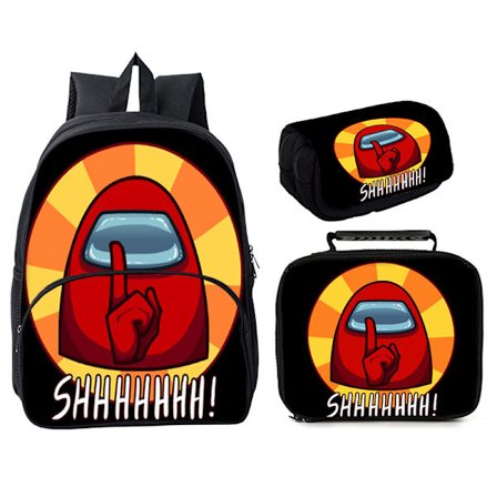 Among Us School Bag Tredelad 16" Ryggsäck Style 6