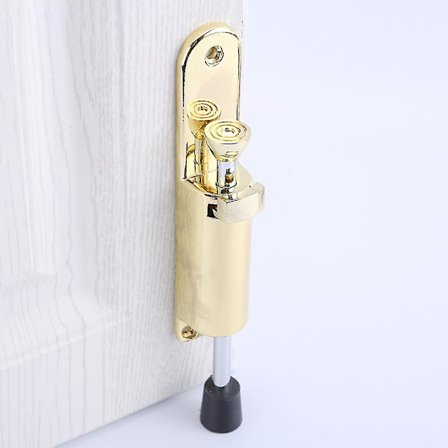 Justerbar Dørstopper i Zink Legering med Fodpedal