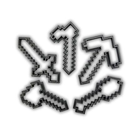 MineCraft verktøy pepperkakeformer (FMY)