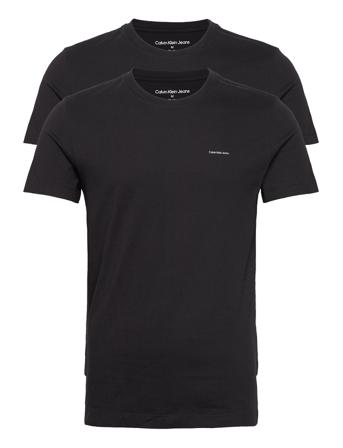 2-Pack Institutional Slim Tee T-shirts Short-sleeved Svart Calvin Klein Jeans