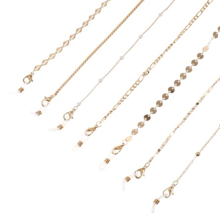 st glasögon ansiktskedjor hållare rem omslag metall solglasögon