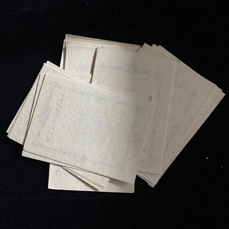 2 pakker imiteret fåreskind ønskepapir vintage Wicca ritualartikler 20Pi