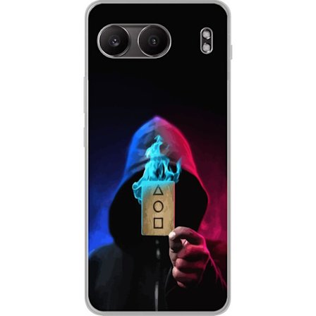 Kompatibelt Mobilskal till OnePlus OnePlus Nord 4 Squid Game Netflix affisch koreansk överlevnadsdrama serie mask huva kort retro fanart design utskr