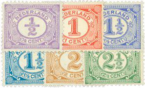 Holland 1899-1913 - NVPH 50-55 - Ubrugt
