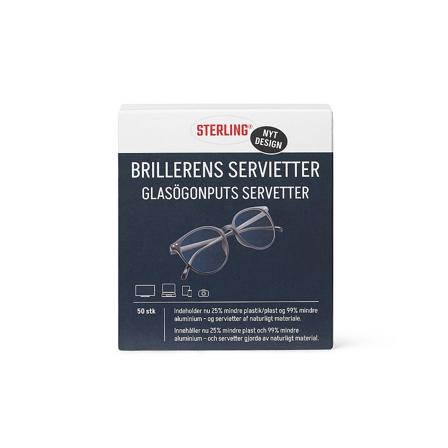 Sterling Brillerens Servietter 50 stk, Tøj & Bolig, Briller & Solbriller, Brilletilbehør