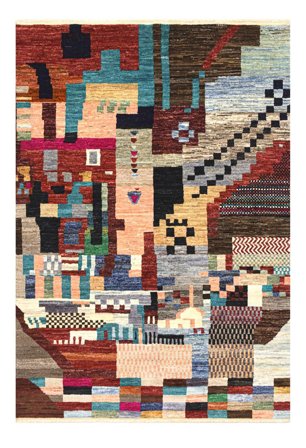 204X283 Tappeto Berber Colourful Moderno (Lana, ) Carpetvista