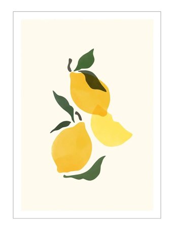 Poster & Frame Sacrée Frangine - Composition Citron - Yellow - 30X40CM