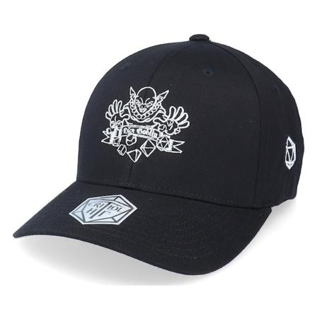 Critiql Hit - Černá flexfit Kšiltovka - Dice Goblin Black Flexfit @ Hatstore