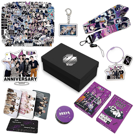 Slinx Bts Fans Lahjapakkaus Army Box Sisältää Tarroja, Valokuvia, Lanyardin Ja Avaimenperän