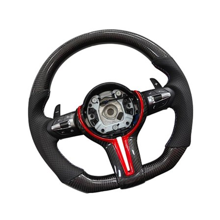 Kolfiber Sportratt 37cm Ratt för F10 F02 F30 Biltillbehör Snabb Installation