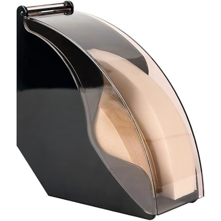 Kaffe Filterhållare, Kaffe Filterlåda med Dammtätt Lock, Filterpapper