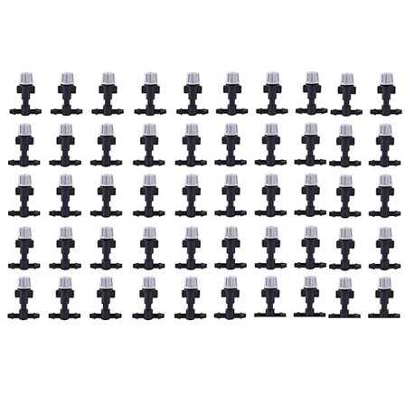 50x Spray Vatten Dimma Misting Munstycke Trädgård Vatten Kylsystem Växthus Växter Spray Sprinkler [DB]