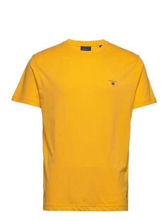 Original Ss T-Shirt T-shirts Short-sleeved Keltainen GANT