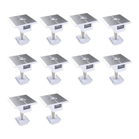 Trapetsfästen i aluminium – 30 mm mellanklämmor för solpanel