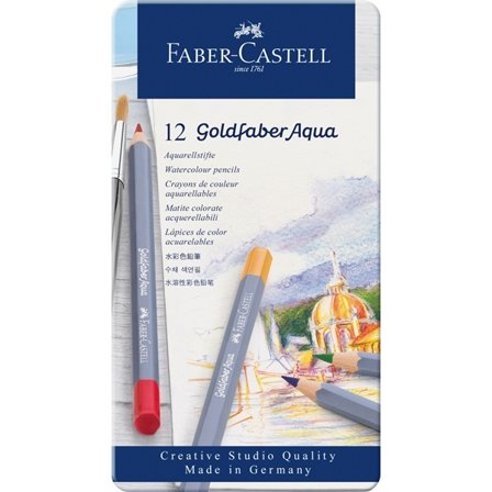 Faber-Castell Goldfaber Aqua Watercolour Pencil 12-set