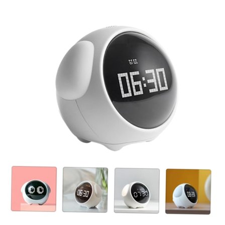 Sød senglampe til børn, søvntræner, vækkeur og nattelys med USB til drenge og piger, fødselsdagsgaver.