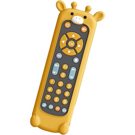 Musik-TV-fjärrkontroll Realistisk TV-fjärrkontrollsleksak för småbarn Fjärrkontroll Barn
