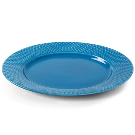 Lyngby porcelæn Rhombe Color tallerken, 27 cm, blå