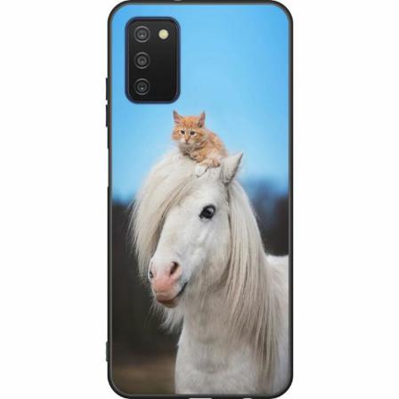 Samsung Galaxy A03s Svart Skal Häst & Katt