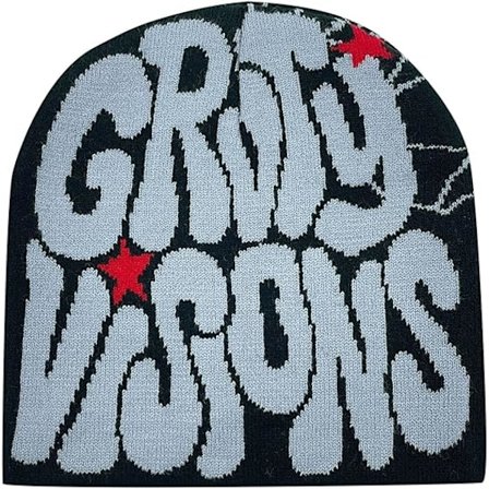 Beanie-hattu Intage joustava talvinen neulottu hattu talvinen lämmin jacquard-hattu Beanie-hattu Y2K Beanie Web Hat Skullies Beanie Web Beanie Hat 