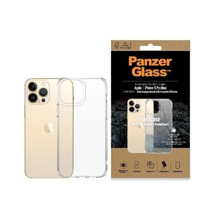 PanzerGlass HardCase antibakteerinen Military Grade -kotelo iPhone 13 Pro Max - läpinäkyvä