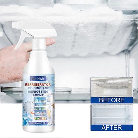 Køleskabsafisningsmiddel, afrimningsmiddel, snesmeltning, rengøring, is