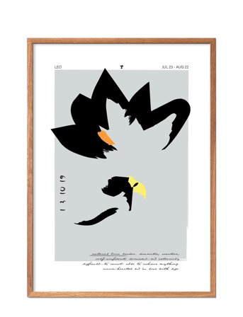 Poster & Frame Leo - Multi/patterned - 42X29.7CM