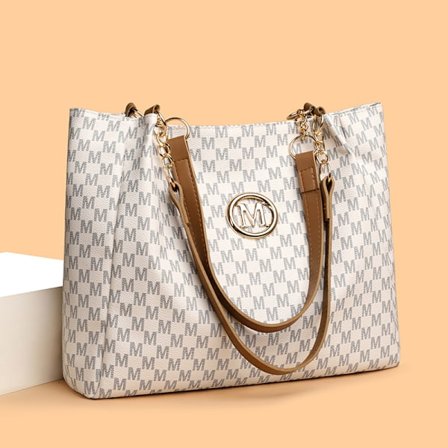 Stor kapasitet business reise mote avslappet retro tote bag, avslappet og allsidig, Hvit