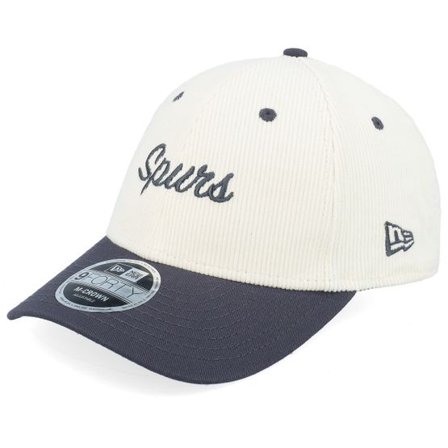 New Era - NBA Vit adjustable Keps - San Antonio Spurs Corduroy 9FORTY M-Crown White/Navy Adjustable @ Hatstore