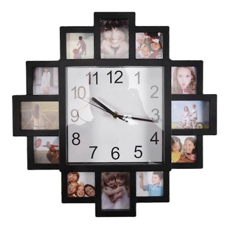 Fotoram Väggklocka Ny Diy Modern Design Konst Bildklocka Vardagsrum Heminredning Horloge