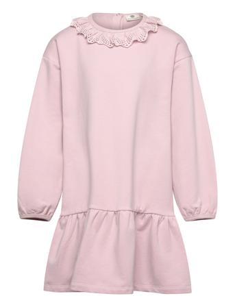 Dress Ls Sweat Dresses & Skirts Dresses Casual Dresses Long-sleeved Casual Dresses Pink En Fant