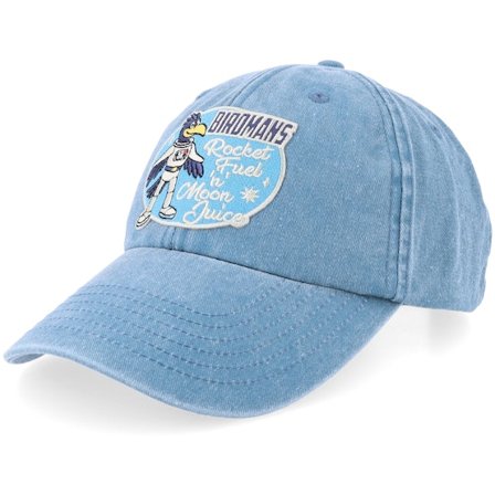 Iconic - Blau unconstructed Cap - Birdmans Rocket Fuel Denim Light Blue Dad Cap / Unconstructed @ Hatstore
