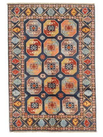 Medalionowy Mały Kazak Fine Dywan 121X180 Wełna