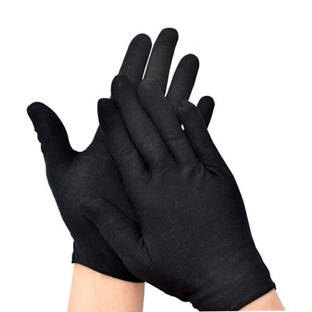 Gjenbrukbare hansker for delikat håndtering, vaskbare hansker for smykker og kunstinspeksjon, fingeravtrykksfrie hansker med lett konstruksjon
