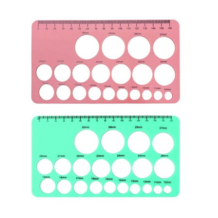 2 stk. Brystvortemåler til flange Silikone brystvortemålersæt Flangestørrelsesmål Blød