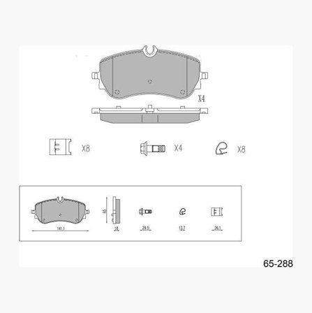 Bromsbelägg - Biltema