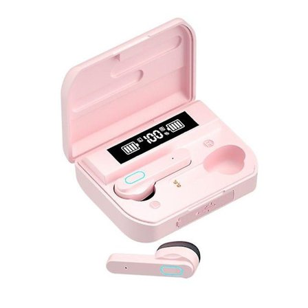 T33 Bluetooth-hörlurar Trådlösa hörlurar Öronproppar 5.3 Headset med fyra horn Hifi ljudkvalitet Utomhussporter Touch Control (FMY)