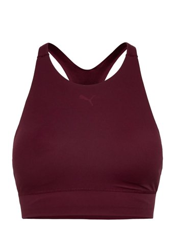 PUMA Shapeluxe High Neck Bra - Mid - Burgundy - L