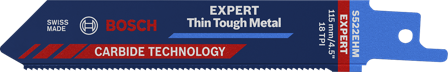 Bosch Expert S 522 EHM Inox Tigersågblad, Maskintillbehör & förbrukning