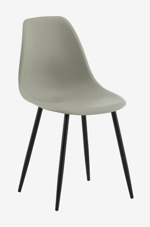 Venture Home - Spisebordsstol Polar Plast, 2-pak - Grå - Stole - Fra Homeroom