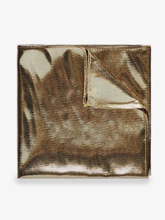 John Henric Men's Goldfarbenes Formelles Einstecktuch Size Onesize