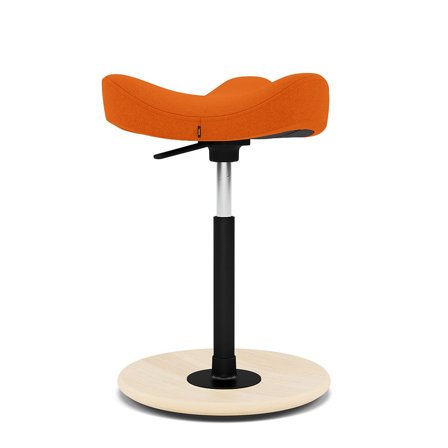 Varier Furniture Move - Orange Wool - Natural base