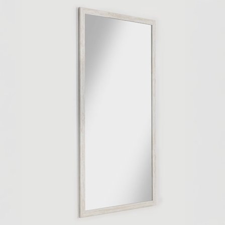 Lithos spejl hvid beige 65,8x1,5x125,8 cm