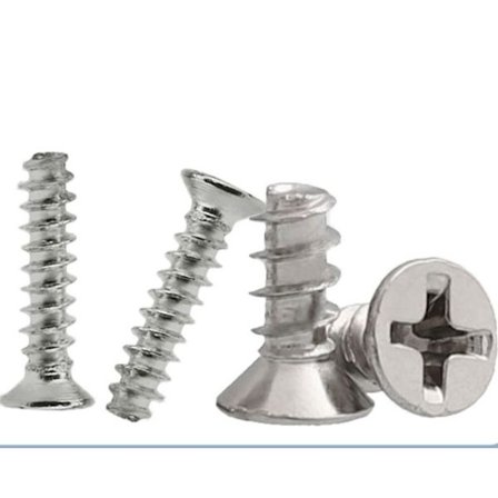 Flade hoved selvtæppende skrue flad hoved forsænket selvtæppende skrue flad næse skrue, 500 stk