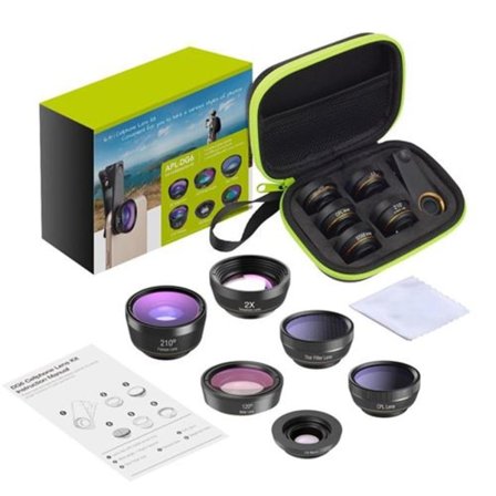 APEXEL 6-i-1 Mobiltelefon Linse Sæt