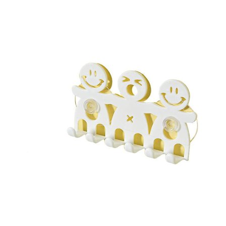 Söt Smiley Familj Badrum Kök Tandborste Handdukshållare Vägg Sugkoppkrok 10st