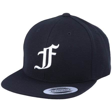 Kinder Kiddo Cap - Schwarz snapback Cap - Kinder F Letter 3D Black Snapback @ Hatstore